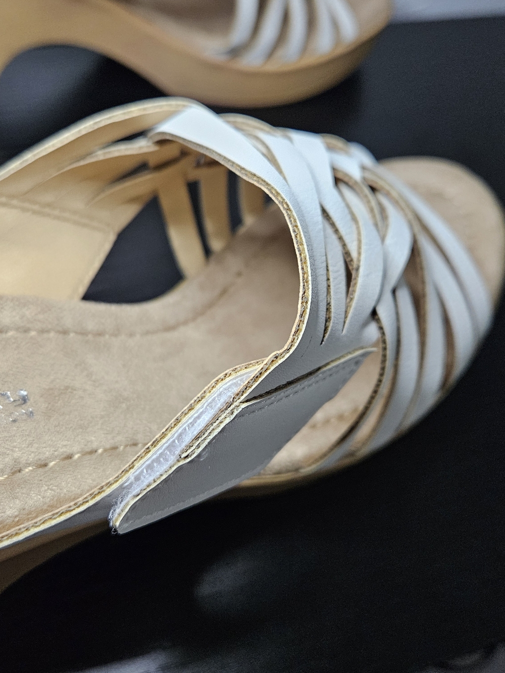CL by Laundry adjustable Woven Strappy Block Heel Comfy Women's Sandals Size 8.5 - Picture 8 of 10